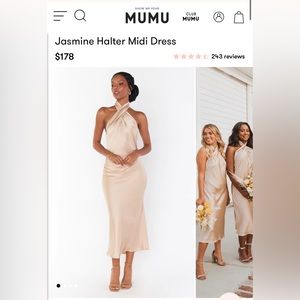 Show Me Your Mumu Jasmine Halter Midi Dress